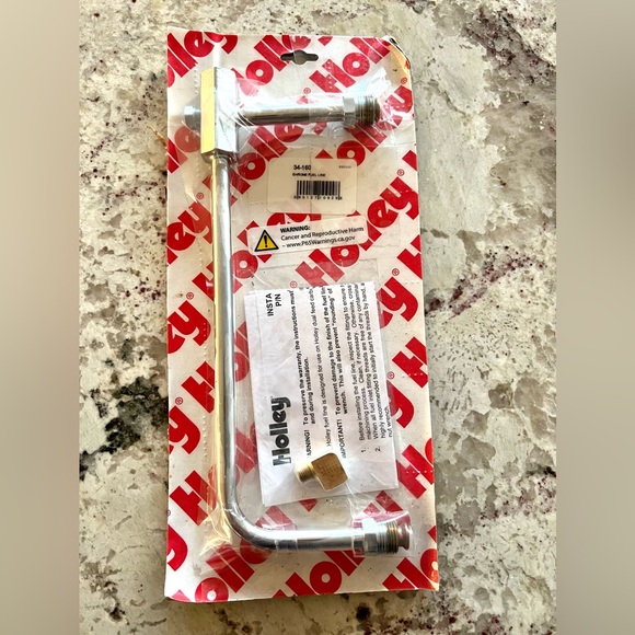 Holley Chrome Fuel Line 34-160 (NEW) - Picture 1 of 2